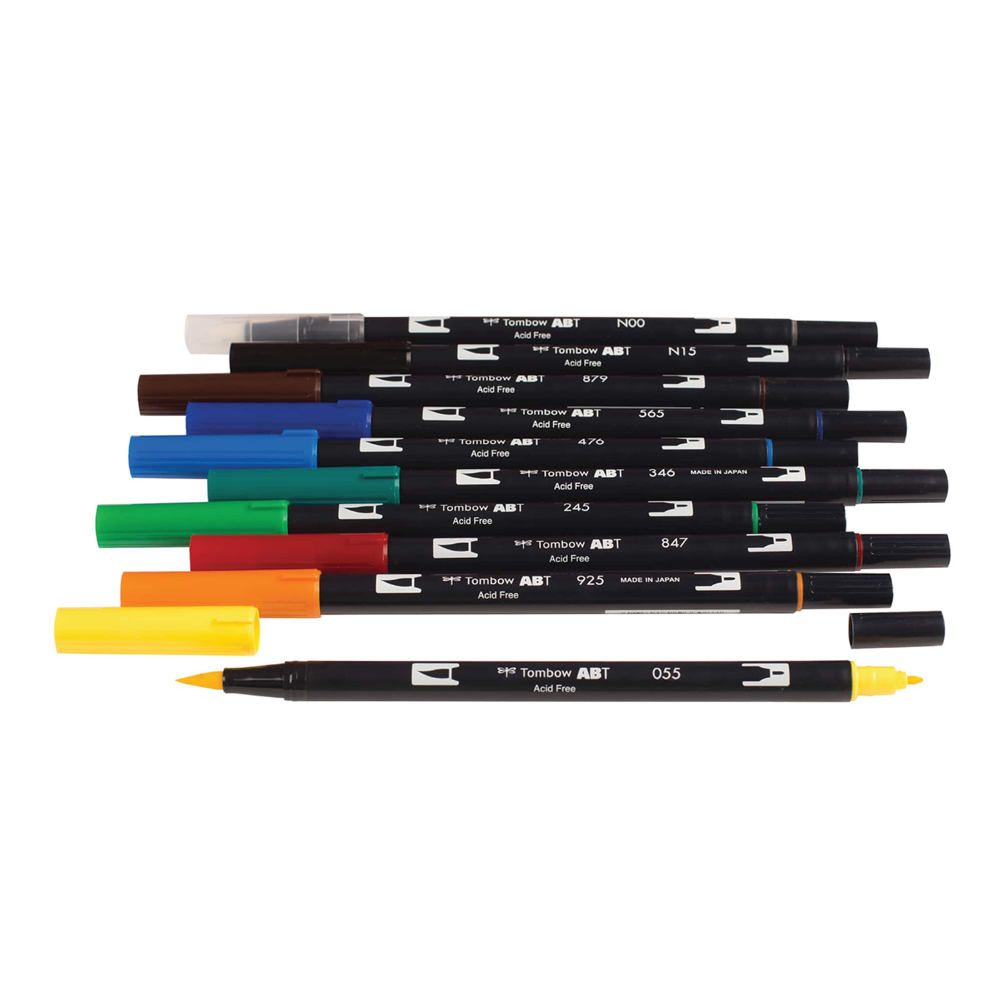Tombow Primary Palette Dual Brush Pen Set